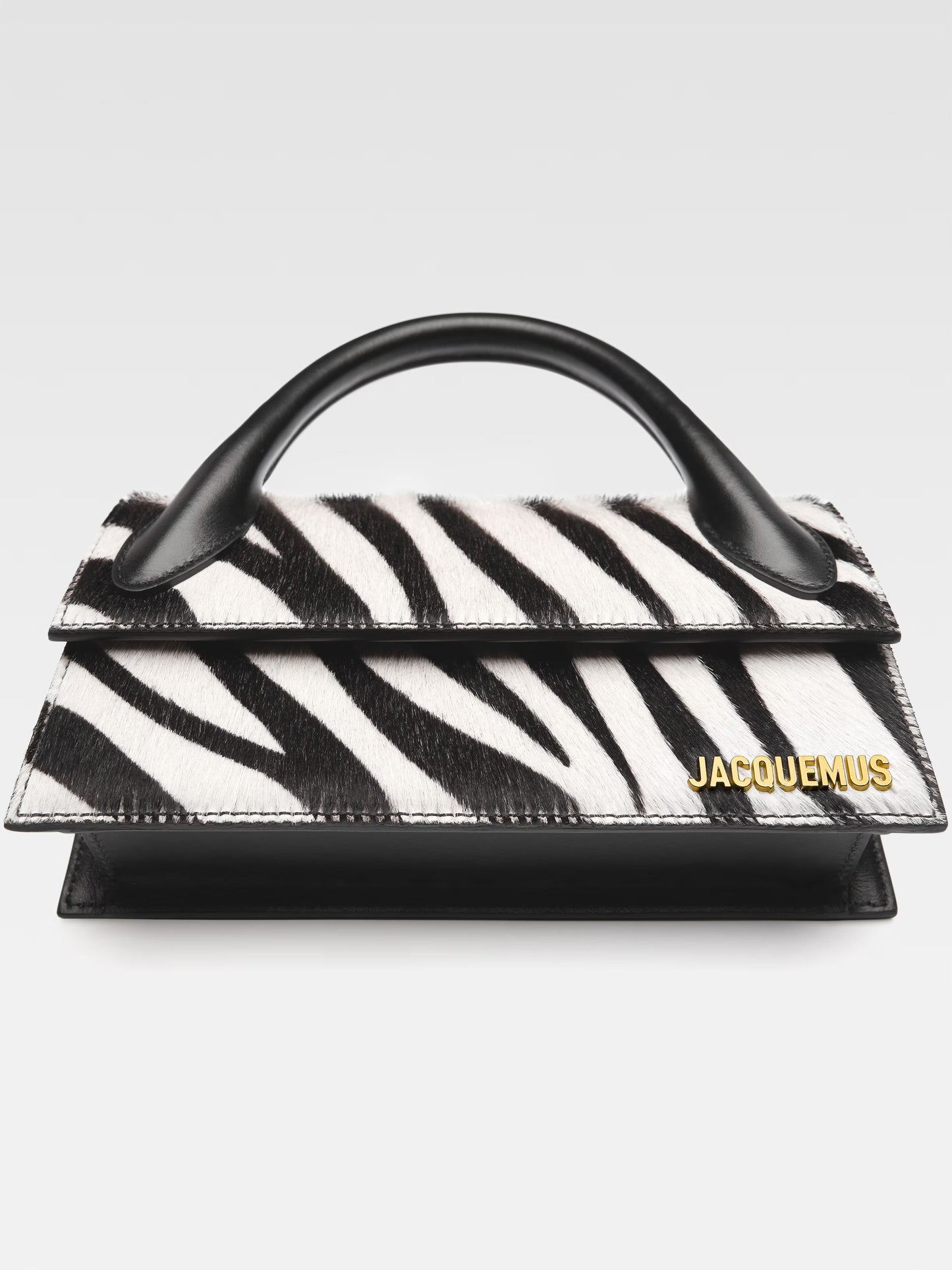 Jacquemus Le Chiquito Long Black e White Zebra