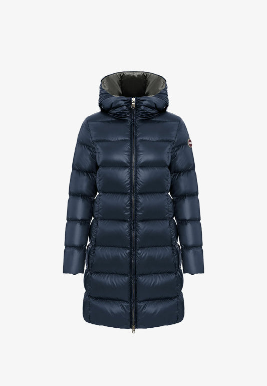 COLMAR DONNA BLU LUNGO CON CAPPUCCIO